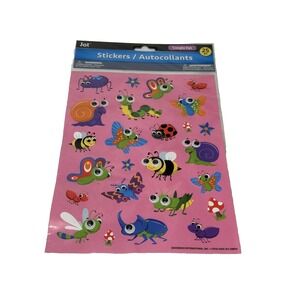 JOT 25 stickers googly eye crafts scrapbook art BUGS INSECTS BUTTERFLIES BEE